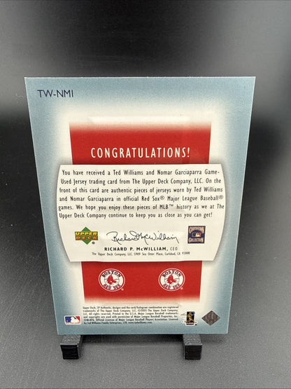 TED WILLIAMS Game Worn Pants ● 2003 UD SP Authentic #TW-NM2 ● /406 ● w/Nomar