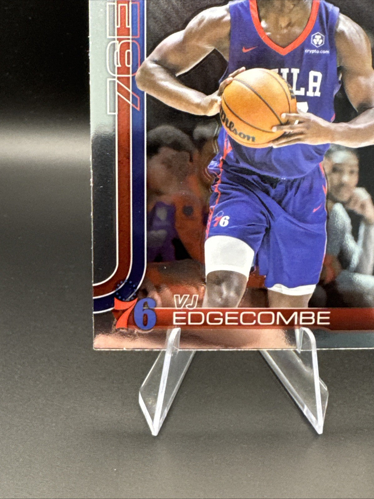 2025-26 Topps Chrome Basketball VJ Edgecombe Rookie Card #253 RC 76ers