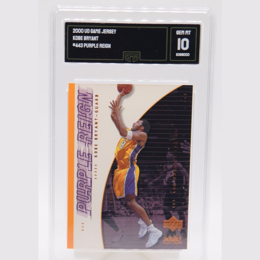2000-01 Upper Deck - Game Jersey Edition Kobe Bryant #443 Purple Reign GMA MT 10