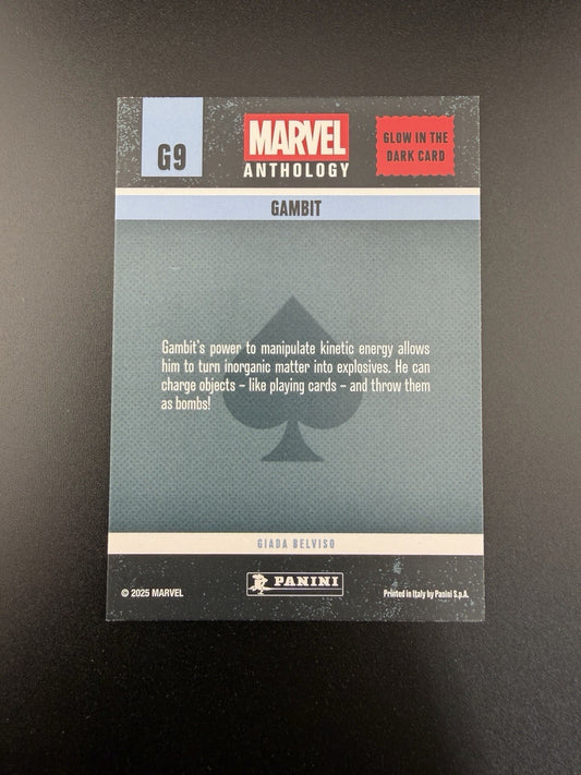 Gambit Glow in the Dark 2025 Panini Marvel Anthology G9 | X-Men