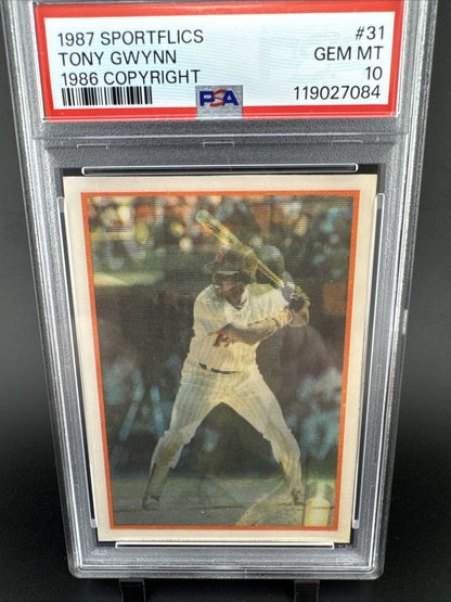 1987 Sportflics - Tony Gwynn #31 PSA 10