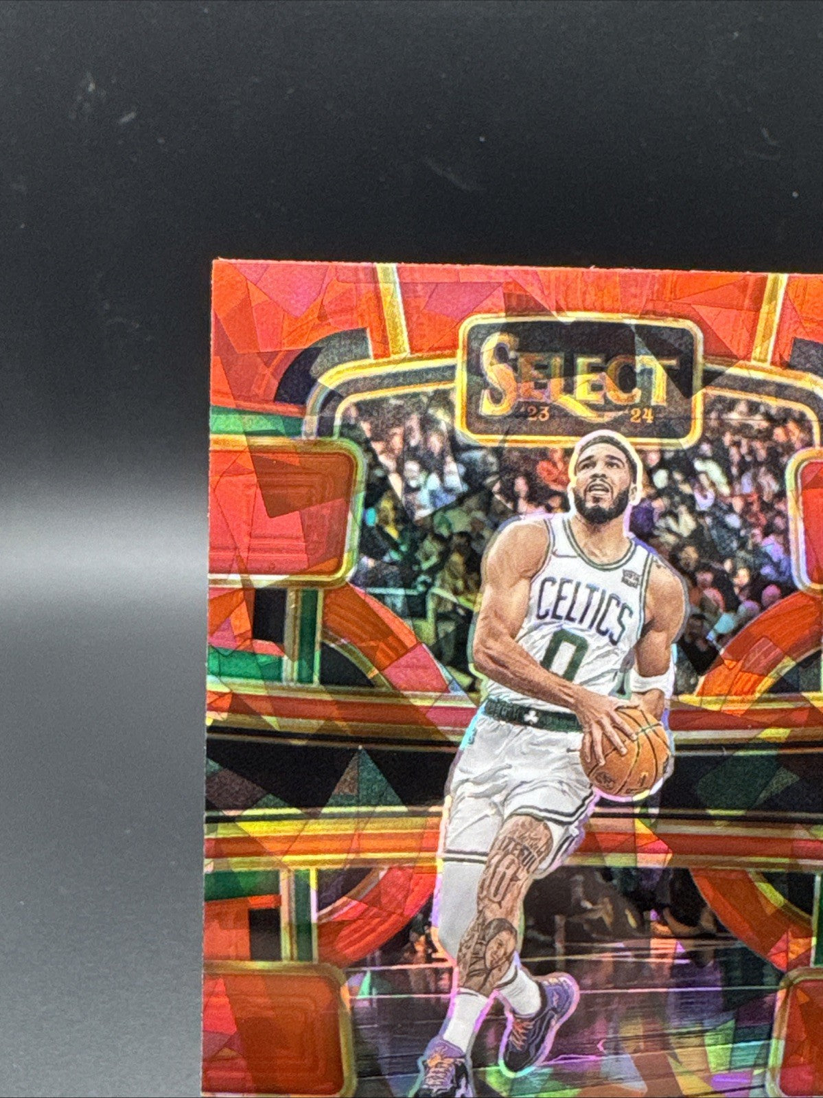 2023-24 Panini Select - Concourse Jayson Tatum #45 Red Cracked Ice Prizm