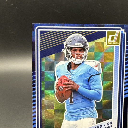 2025 Panini Donruss The Rookies RC #1 Cam Ward Tennessee Titans