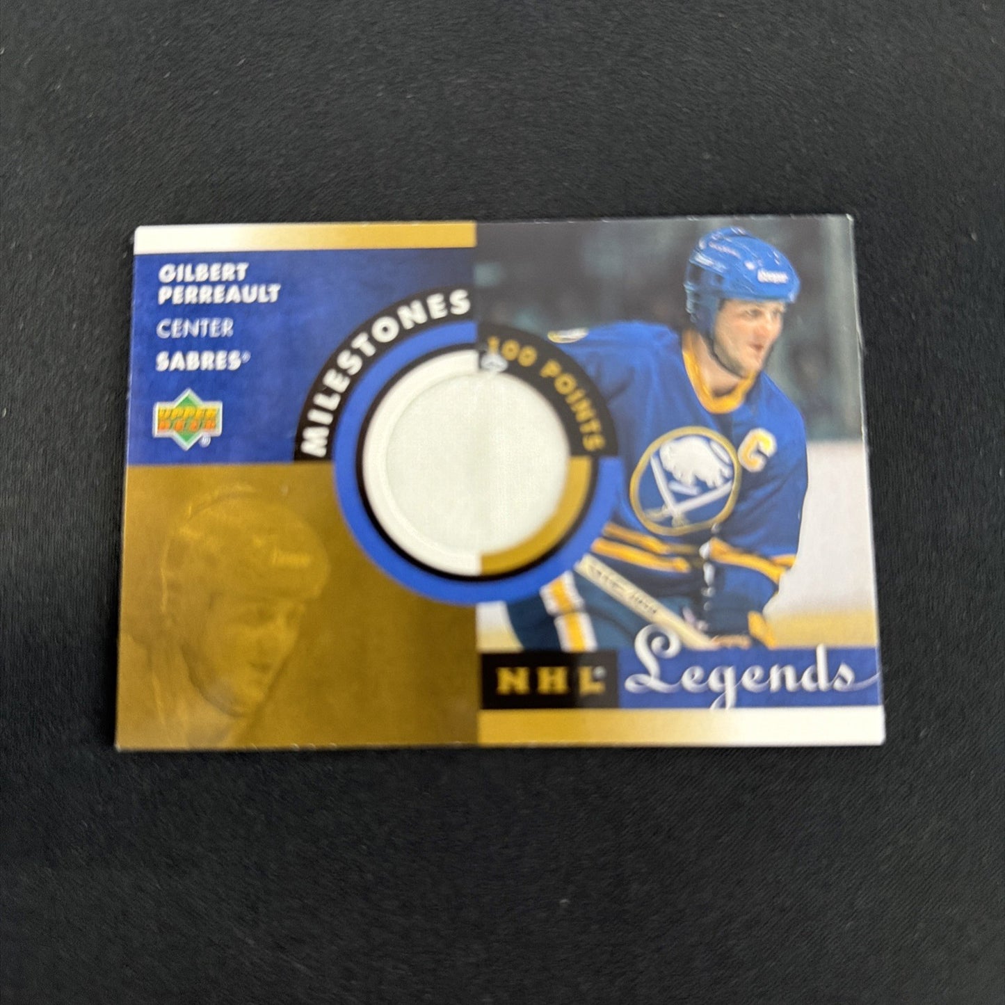 2001-02 Upper Deck Legends Milestones Jerseys Gilbert Perreault #M-GP HOF