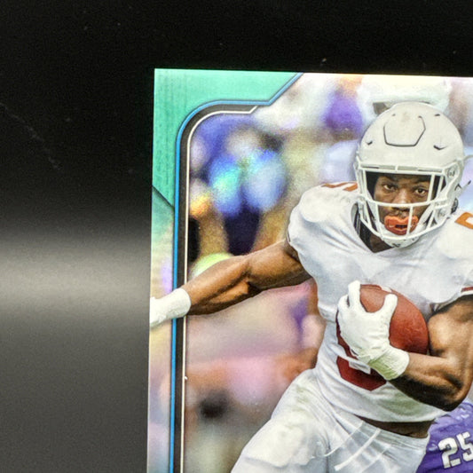 2022 Bijan Robinson 1st Bowman Teal Refractor 163/299 Texas Longhorns #31