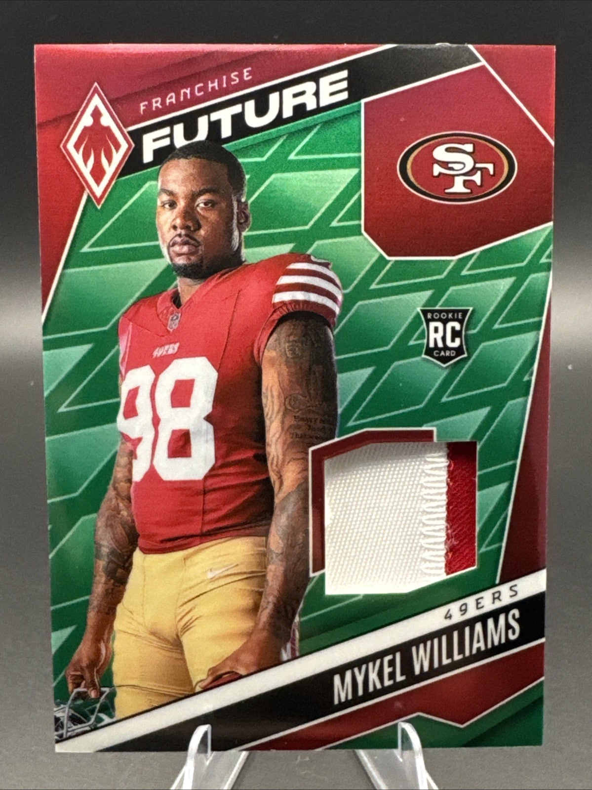 Mykel Williams 2025 Panini Phoenix Franchise Future Patch Green 90/99  #FFM-MWS
