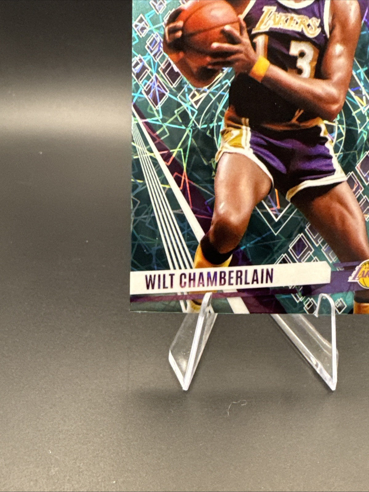 2023-24 Panini Phoenix Wilt Chamberlain #34 Teal Laser - Lakers HOF