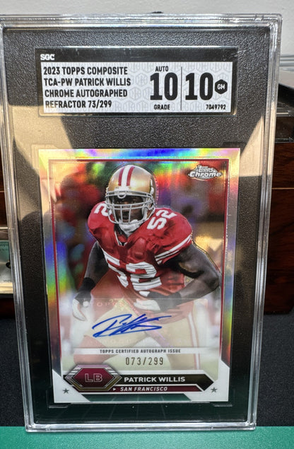 2023 Topps Composite - Topps Chrome Autographs Patrick Willis #TCA-PW Refractor