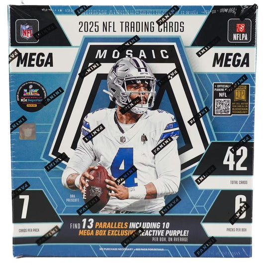 2025 Panini Mosaic Football Mega Box FACTORY SEALED