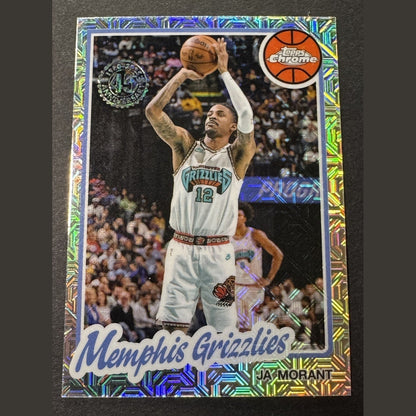 2025-26 Topps NBA Flagship Ja Morant Chrome Silver Pack Mojo Memphis Grizzlies