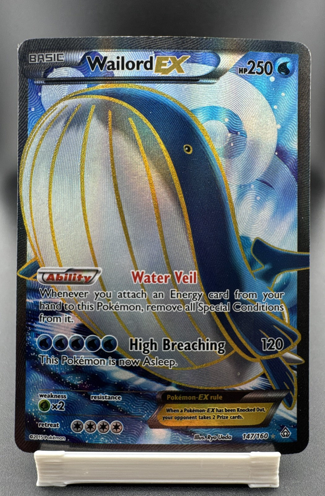 Wailord EX (147 Full Art) 147/160 XY - Primal Clash Holo
