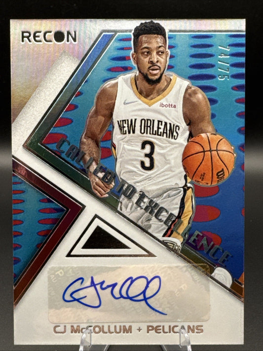 2021-22 CJ Mcollum Recon Auto /75 Called To Excellence Panini