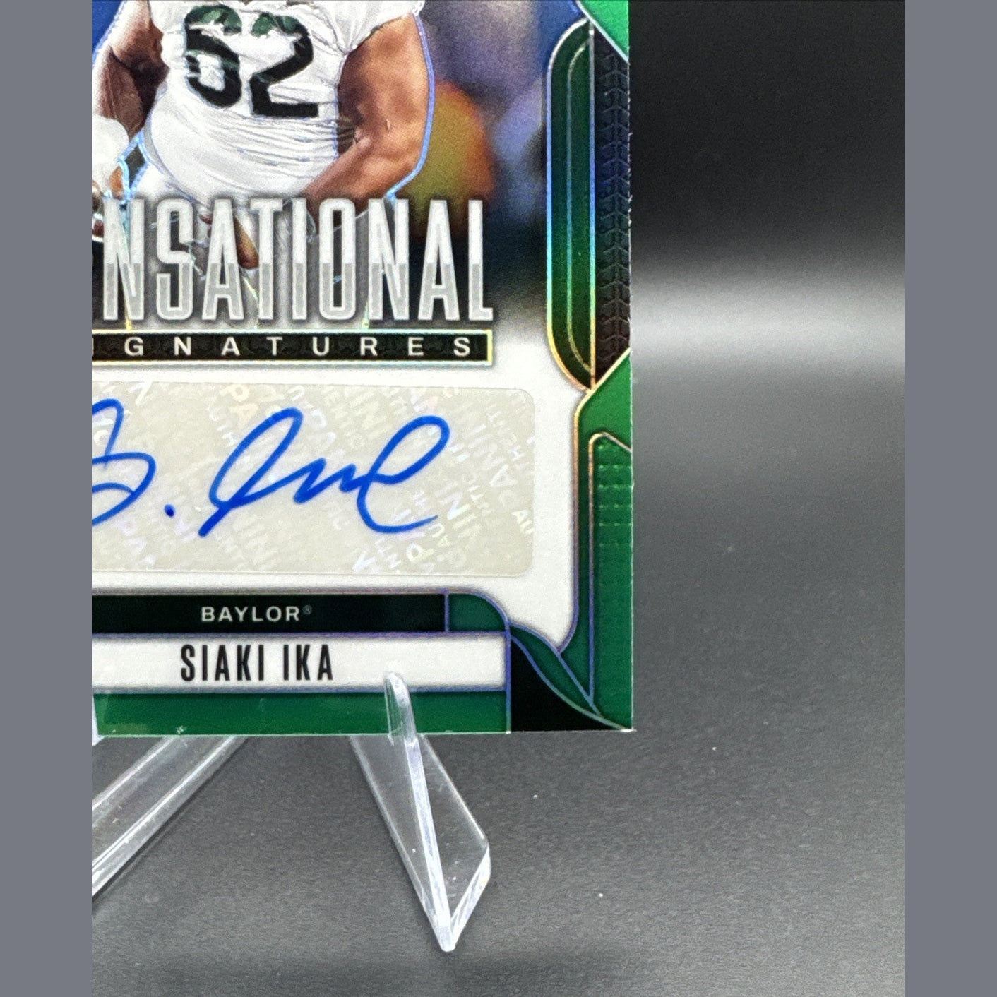 Siaki Ika -2025 Panini Prizm Draft Picks Sensational Signatures Green SS-SKI