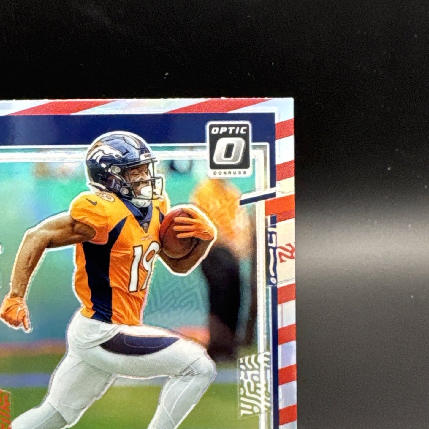 2023 Panini Marvin Mims SSP Candy Cane Optic Holo Rated Rookie #231