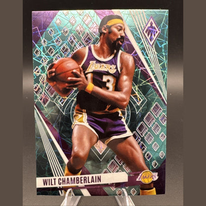 2023-24 Panini Phoenix Wilt Chamberlain #34 Teal Laser - Lakers HOF