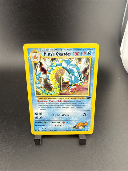 Pokemon TCG Misty's Gyarados 13/132 Gym Challenge Holo Rare 2000 English 100 HP