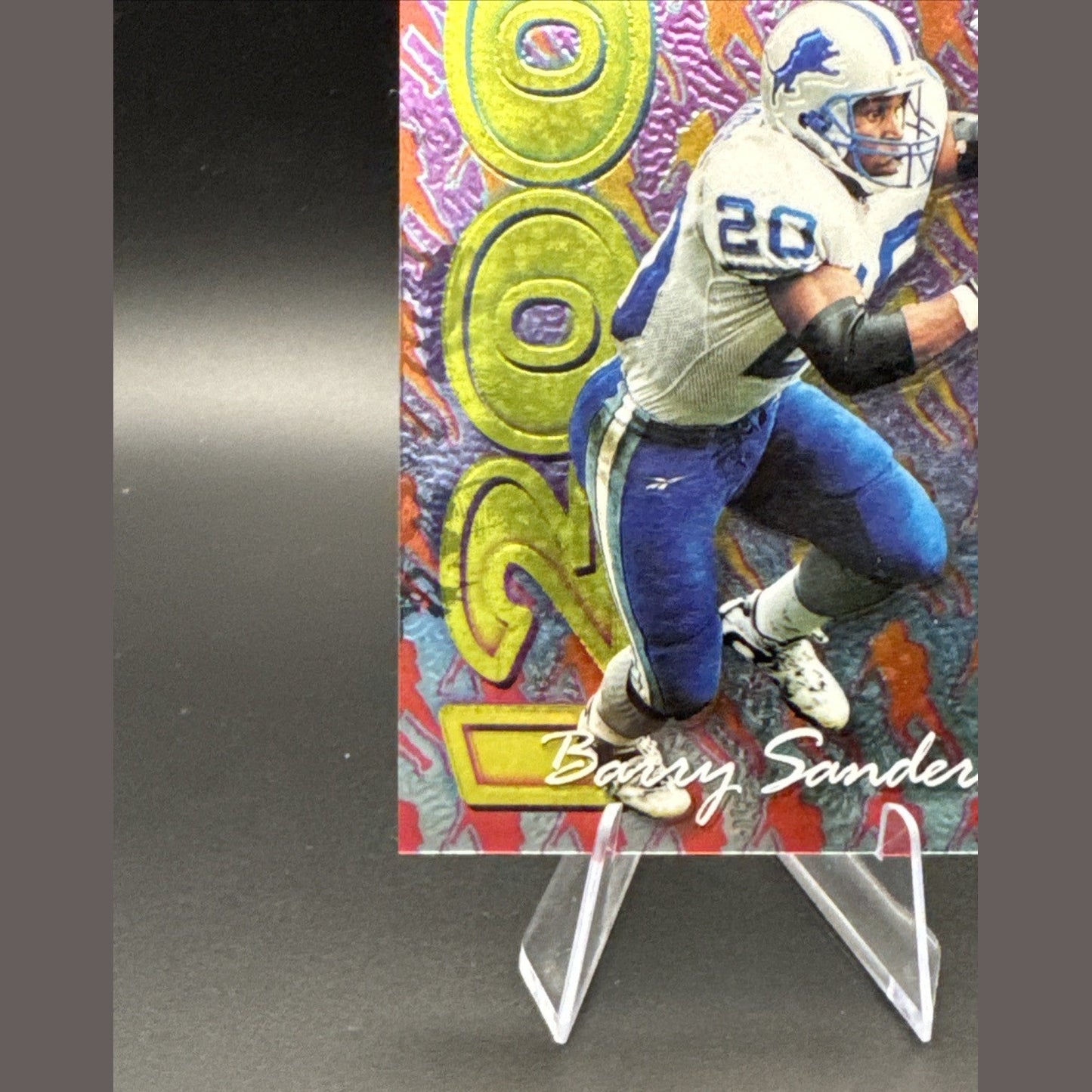 1999 Topps Chrome 1200 Yard Club Barry Sanders Card #AE7