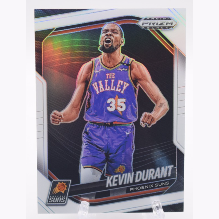 2024-25 Panini Prizm Black - Kevin Durant, Kevin Durant #162 White Prizm /175