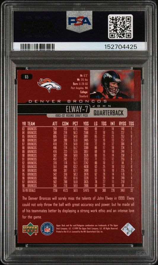 1999 Upper Deck - John Elway #65