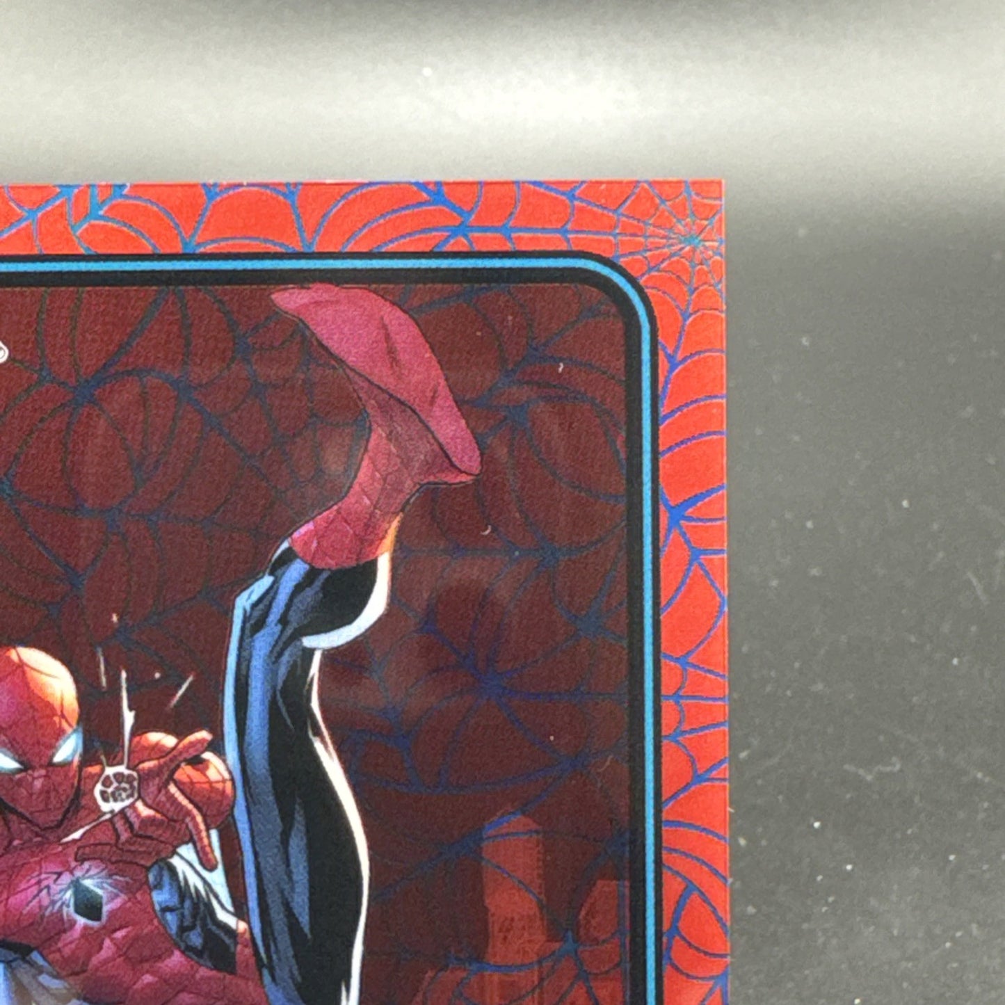 2025 Topps Chrome Marvel #101 Spider-Man Blue & Red Spider Web 61/62