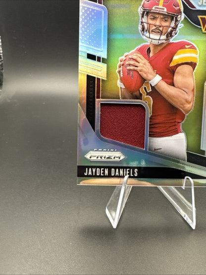 2024 Panini Prizm Jayden Daniels Rookie Premier Jerseys Silver Prizm RC #PJ-JDS