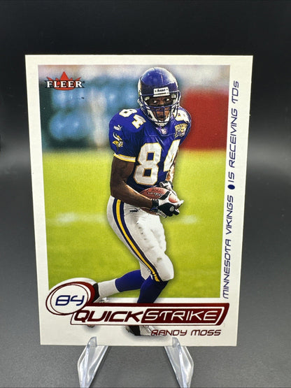 2001 Fleer Ultra Randy Moss Quick Strike Insert 8 QS Minnesota Vikings
