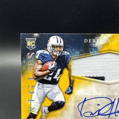 2016 Panini Origins Derrick Henry Rookie 2 Color Patch Auto #RJPA-DH Titans 6/10