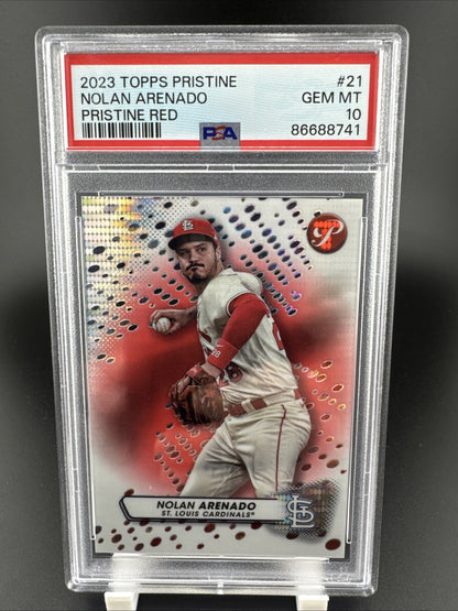 2023 Topps Pristine Nolan Arenado 5/5 Pristine Red #21 PSA 10