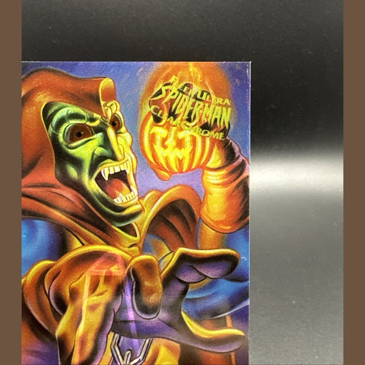 1995 Fleer Ultra Spider-Man Clear Chrome Hobgoblin Acetate Holo Insert