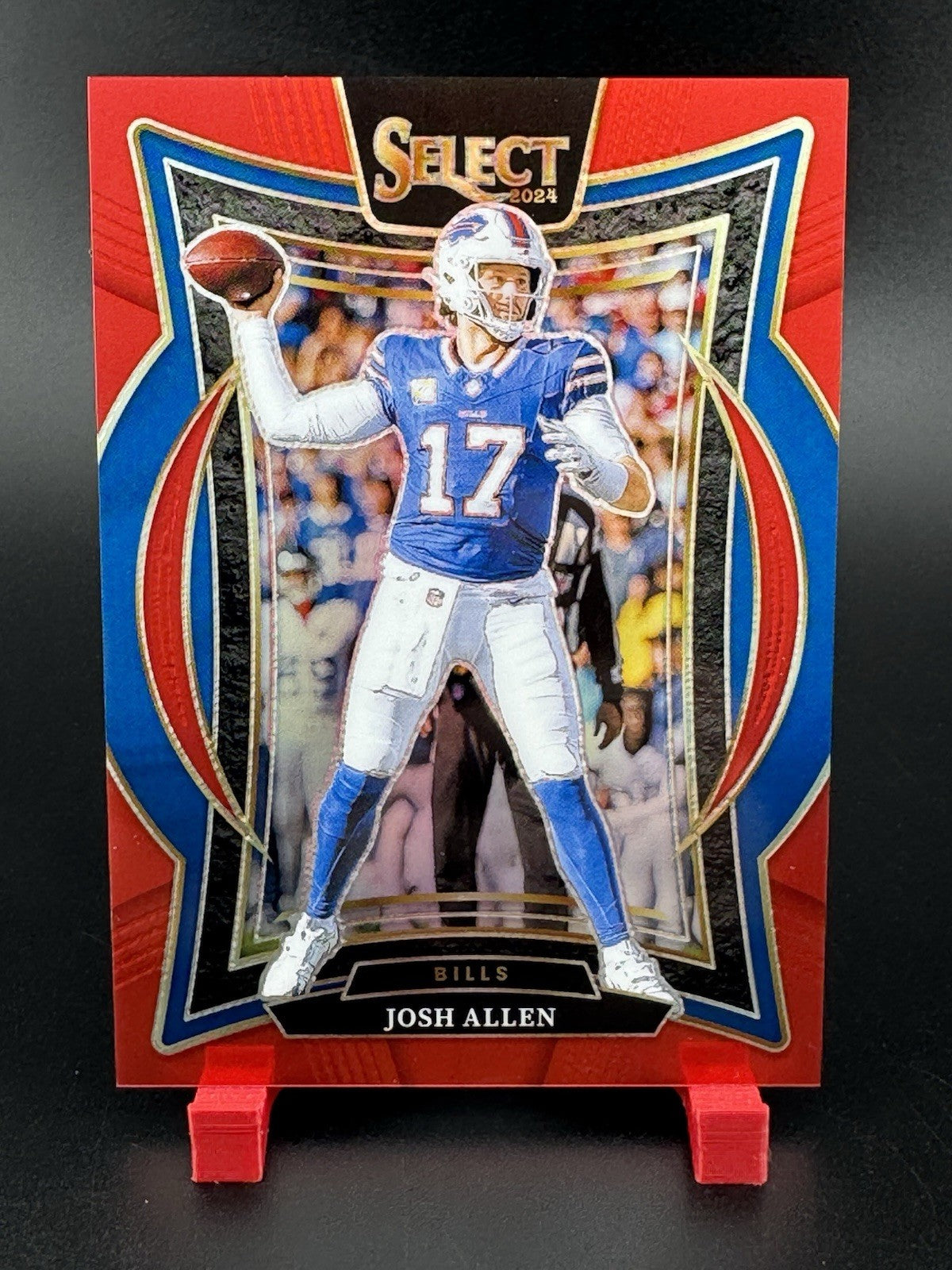 2024 Panini Select Josh Allen Concourse Red Prizm #/99 Bills