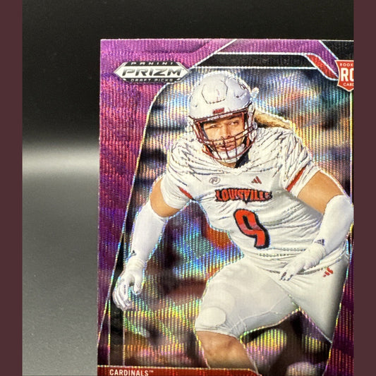 2025 Panini Prizm Draft Picks - Ashton Gillotte #48 Purple Prizm (RC)