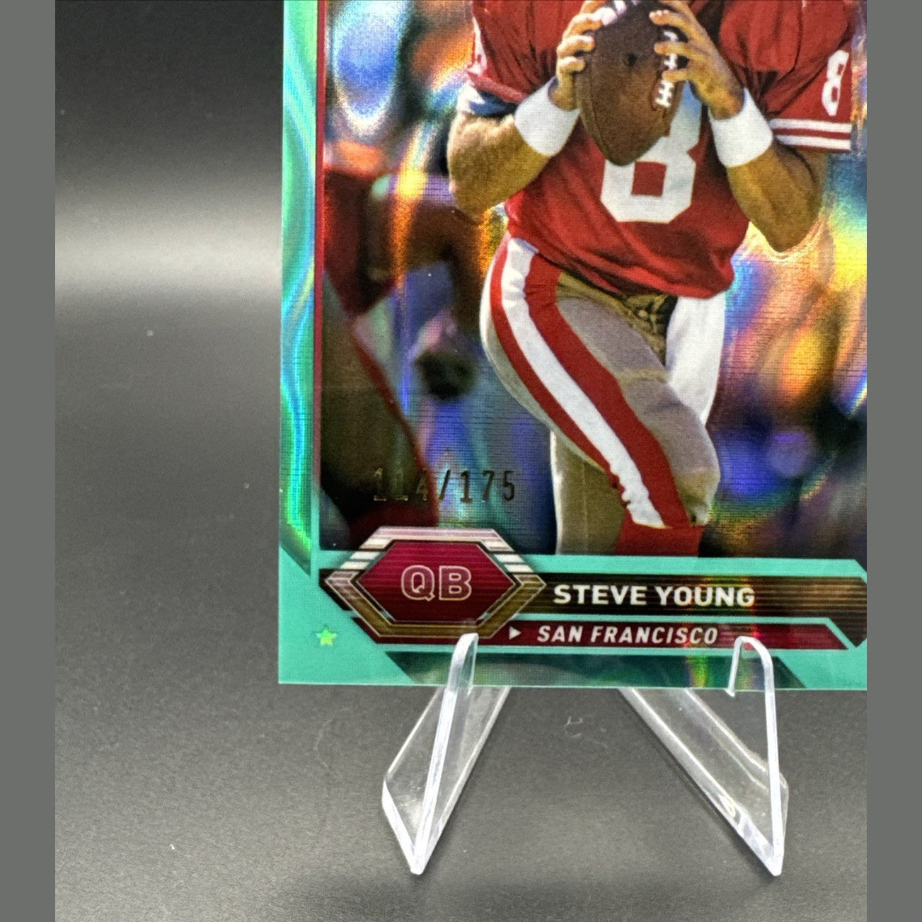 2024 Topps Chrome Composite #49 Steve Young Aqua Lava #/175