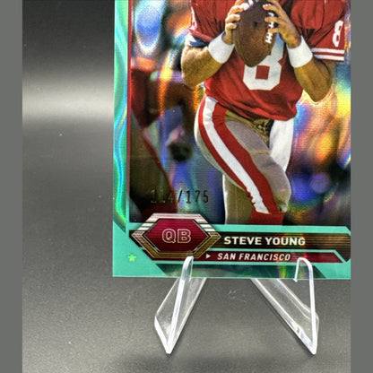 2024 Topps Chrome Composite #49 Steve Young Aqua Lava #/175