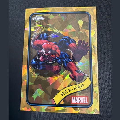2025 Topps Chrome Marvel - Rek-Rap Gold Wave Refractor/50 #54