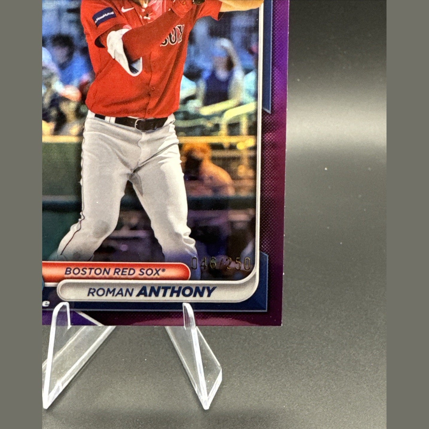 2024 Bowman Chrome ROMAN ANTHONY #BCP-235 PURPLE REFRACTOR #/250 Red Sox