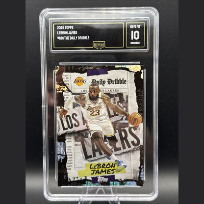 2025 Topps Daily Dribble Refractor LeBron James Los Angeles Lakers #DD-1 GMA 10