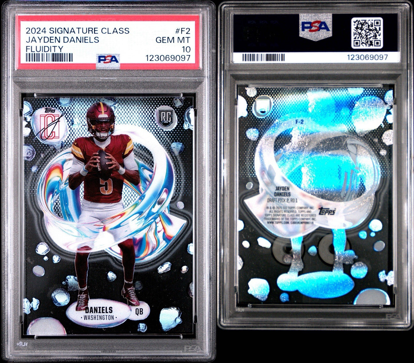 2024 Topps Signature Class - Fluidity Jayden Daniels #F-2 (RC)