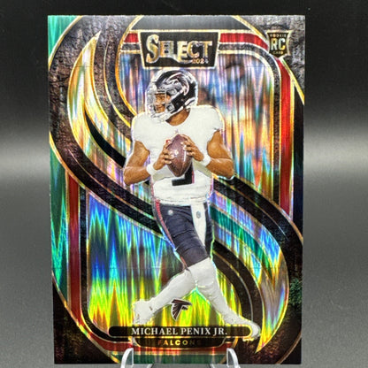 2024 Panini Select - Premier Level Michael Penix Jr. #110 Black & Green Prizm RC