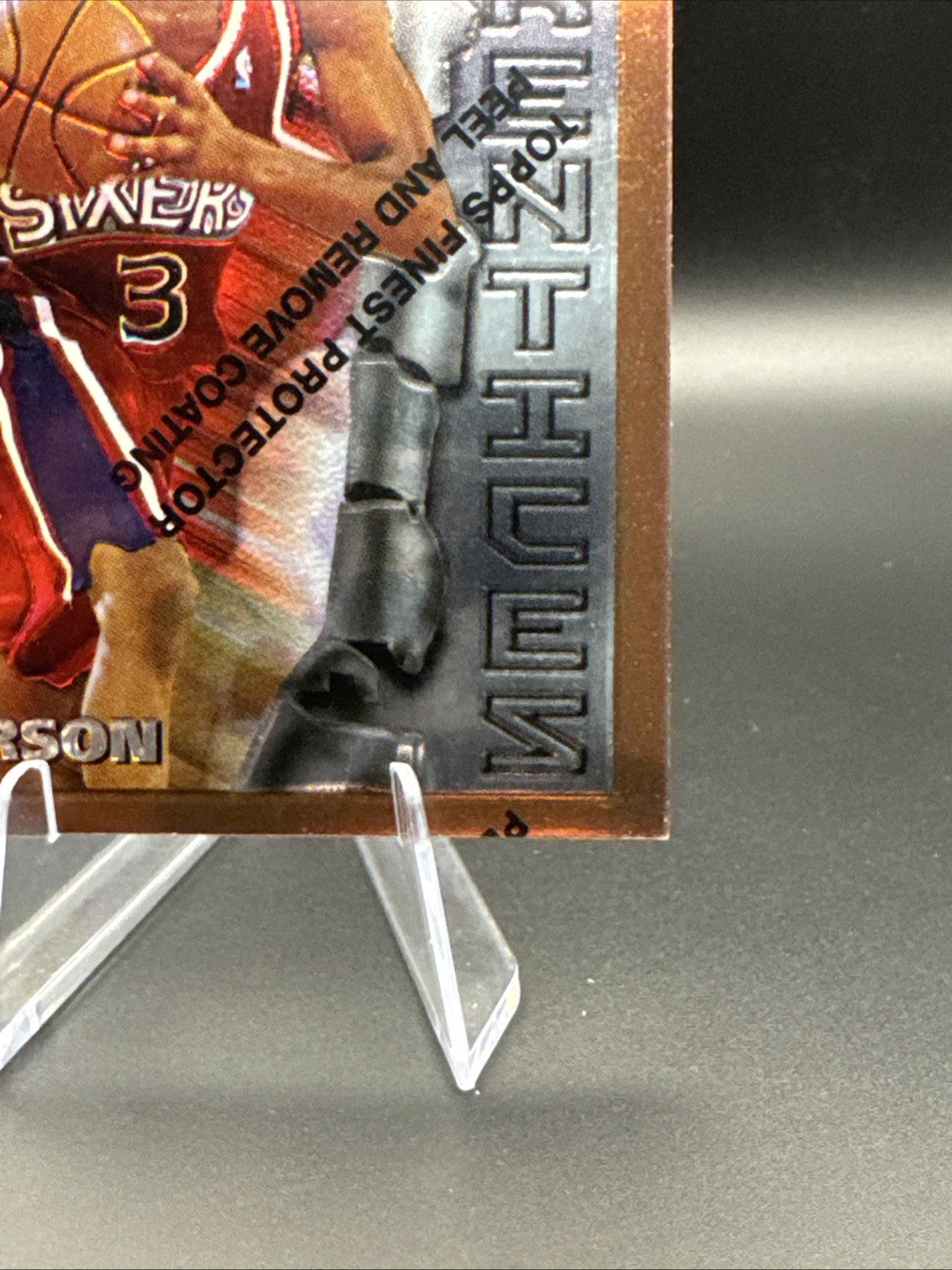 1996-97 Topps Finest Allen Iverson Philadelphia 76ers Apprentices Bronze #69