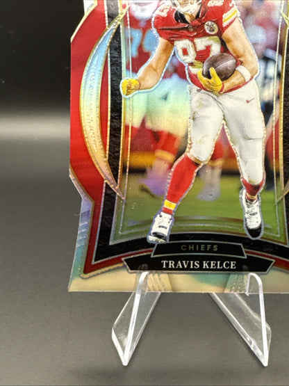 Travis Kelce Concourse Silver Prizm Die-Cut - 2024 Panini Select Chiefs