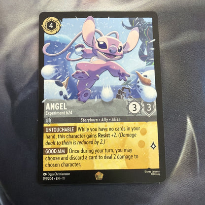 Disney Lorcana TCG Angel Experiment 624 Winter Spell #191/204 Legendary Non-Foil