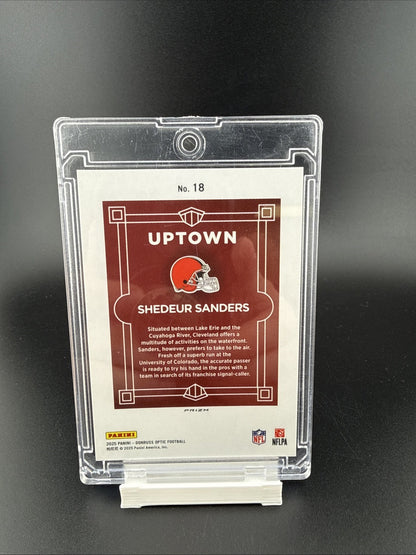 2025 Panini Donruss Optic UPTOWN  Shedeur Sanders Browns Case Hit SSP RC💥