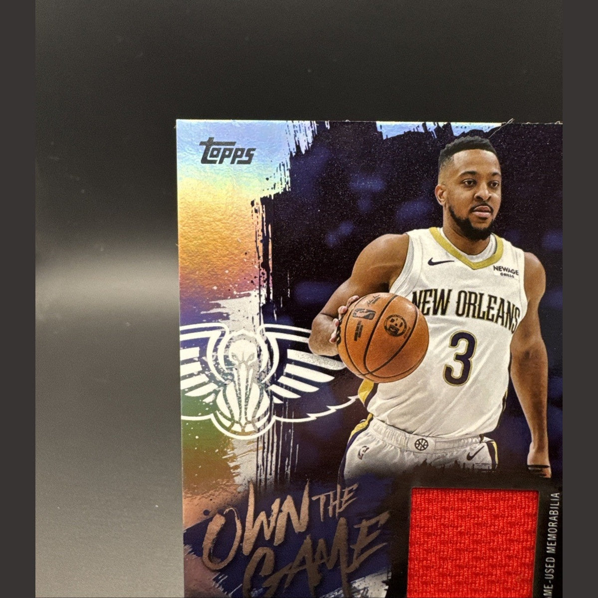 2025-26 Topps CJ McCollum Own the Game Jersey Rainbow Foil #OTGA-CM Pelicans
