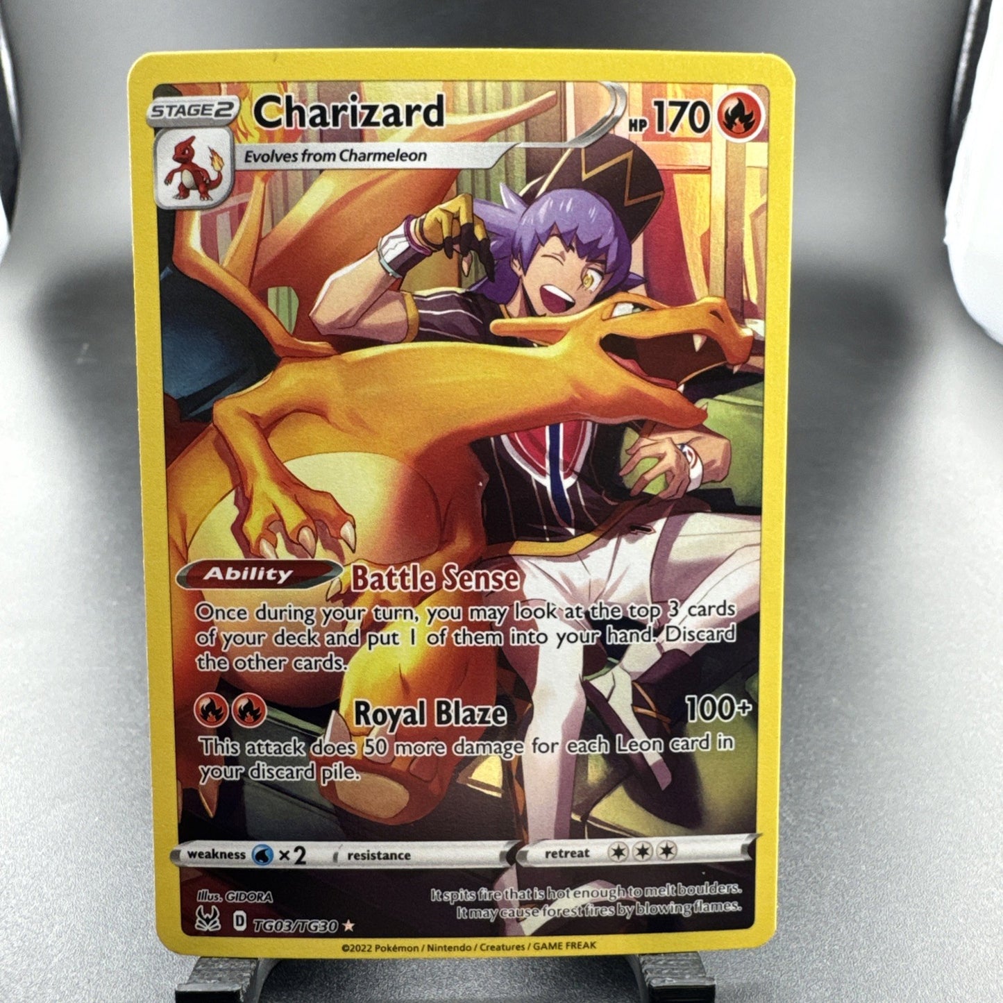 Charizard 2022 Pokemon Sword & Shield Lost Origin #TG03/TG30 Trainer Gallery