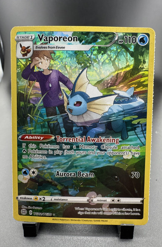 Vaporeon TG02/TG30 Swsh09: Brilliant Stars Trainer Gallery Holo