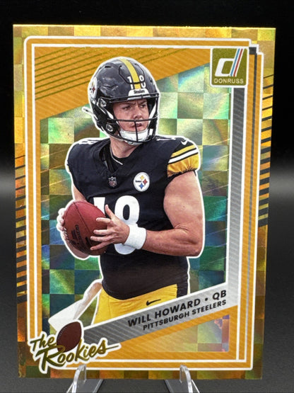 2025 Panini Donruss The Rookies Will Howard No. 10 Pittsburgh Steelers RC