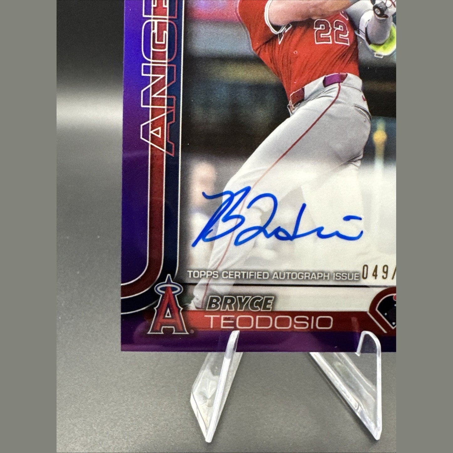 2025 Topps Chrome Bryce Teodosio Rookie Auto Rookie RC #RA-BTE Angels