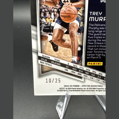 2023-24 Trey Murphy III Panini Spectra Prizm 10/25 #35 Pelicans SP
