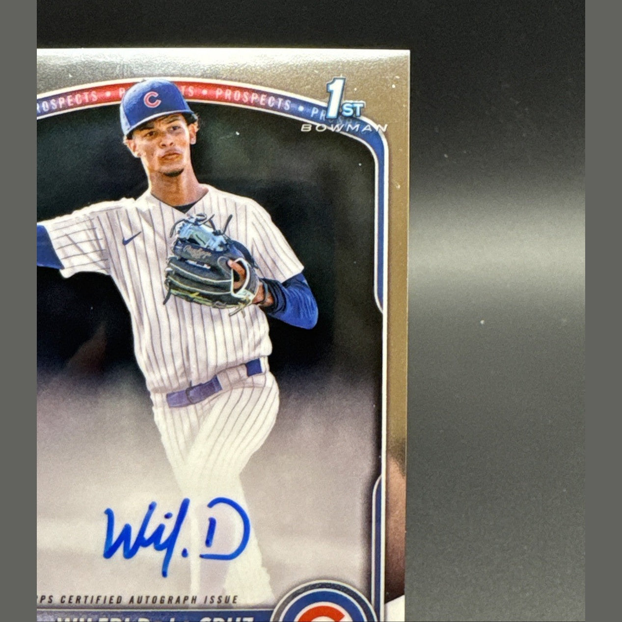 2025 Bowman Chrome Wilfri De La Cruz Auto 1st #CPA-WD Cubs 1st Bowman Autograph