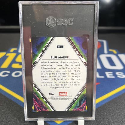 2025 Topps Chrome Marvel Blue Marvel #GL-7 Galactic Legends SSP SGC 9